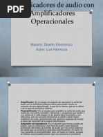 Amplificadores de Audio Con Amplificadores Operacionales Presentacion