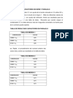 Resultados de Practica de Capacitores