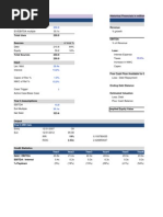 Simplifies LBO Model