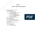 Unit # 5 Dynamic Cmos and Clocking