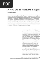 A New Era For Museums in Egypt