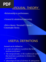 Arousal Theory: Relationship To Performance