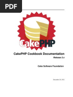 Cake PHP Cookbook