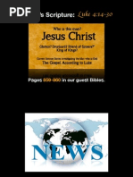 PDF Sermon Slides - The Gospel According To Jesus (Luke 4