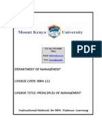 BBM 122 - PPM (Principles of Management)