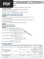 Cours de Suites Réelles