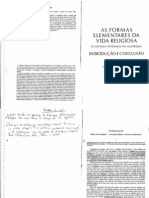 As Formas Elementares Da Vida Religiosa - Introdução e Conclusão