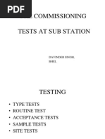 Pre Commissioning Tests at Site 04.02.11