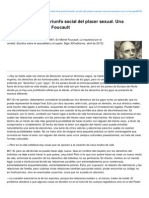 Michel Foucault - El Triunfo Social Del Placer Sexual Una Conversacin Con M Foucault