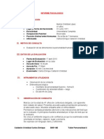 Informe Psicológico