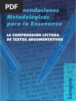 MCYEN - Comprensión de Textos Argumentativos