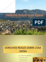 Derecho Sobre Cosa Ajena