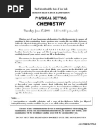 Chemistry: Physical Setting