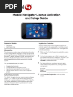 Mobile Navigator Setup