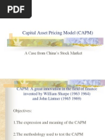 Capital Asset Pricing Model (CAPM) : A Case From China's Stock Market