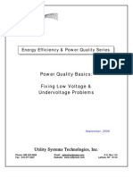 Fixing Low Voltage-Undervoltage Problems