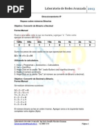 Taller Direccionamiento IP