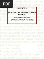 PANDUAN KERJA KURSUS HGF3013 PJJ Sem 2 Sesi 2011-2012