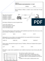 Avaliação Diagnóstica - 6º Ano