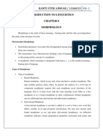 Introduction To Linguistics Chapter 8 Morphology