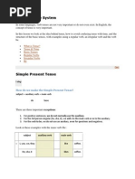 English Tense System-Present Tence