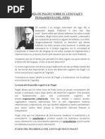 Piaget Sobre El Lenguaje y Pensamiento PDF