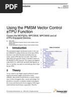 Using The PMSM Vector Control eTPU Function: Covers The MCF523x, MPC5500, MPC5600 and All eTPU-Equipped Devices