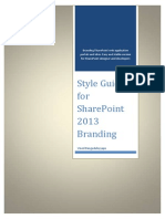 Style Guide For SharePoint 2013 Branding