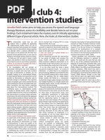 Journal Club 4: Intervention Studies