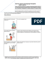 Critical Appraisal For Speech and Language Therapists: Expert Opinion