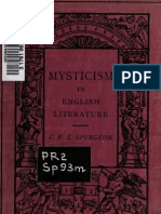 Mysticism in English Literature - C.F.E. Spurgeon 1913 Cambridge