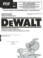 DEWALT DW708 12 Double-Bevel Sliding Compound Miter Manual