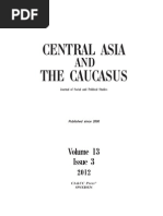 Central Asia and The Caucasus, 2012, Volume 13, Issue 3