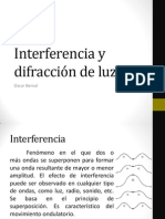 Interferencia y Difracción de Luz