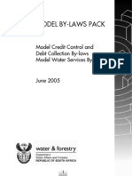 Model By-Laws Pack: Model Credit Control and Debt Collection By-Laws Model Water Services By-Laws