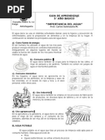 Guia Aprendizaje La Importancia Del Agua