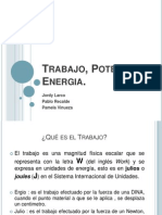 Trabajo Potencia y Energia