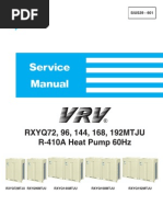 VRV Heat Pump Service Manual - Daikin SiUS39-601