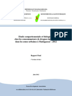 Etude Comportementale Et Biologique Chez Les Consommateurs de Drogues Injectables Dans Les Zones Urbaines À Madagascar - 2012