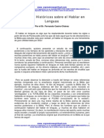 084 Registros Historicos Sobre El Hablar en Lenguas