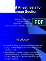 General Anesthesia For Cesarean Section