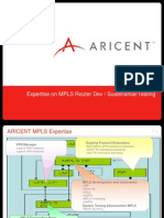 Expertise On MPLS Router Dev / Sustenance/Testing