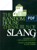 The Random House Thesaurus of Slang