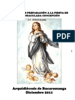 Propuesta de Novena A La Inmaculada Concepción 2011