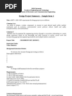 ABET - Design Project Summary Form Sample