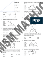 SMSM Relaciones Metricas en Triangulo Rectangulo, La Circunferencia y Oblicuangulos