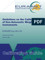 EURAMET CG 18 02 Non Automatic Weighing Instruments