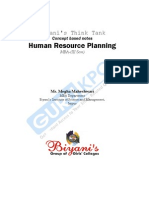 Human Resource Planning: Biyani's Think Tank