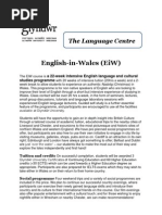 English in Wales General