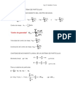 Dinamica de Un Sistema de Particulas